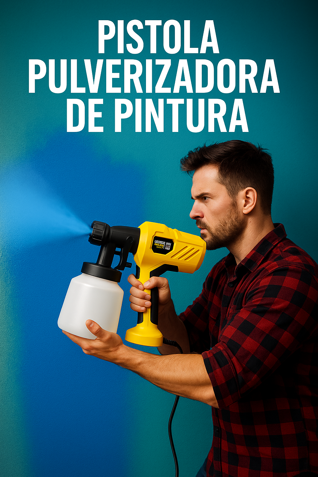 🎨LA PISTOLA PULVERIZADORA DE PINTURA ELECTRICA🏡💛
