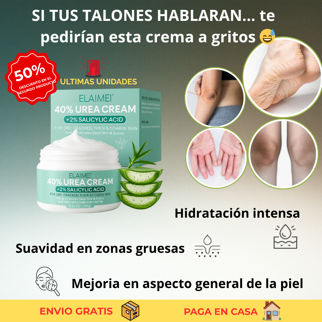 CREMA UREA AL 40% - MANOS Y PIES  AHORRA EL 50% en la 2 unidad