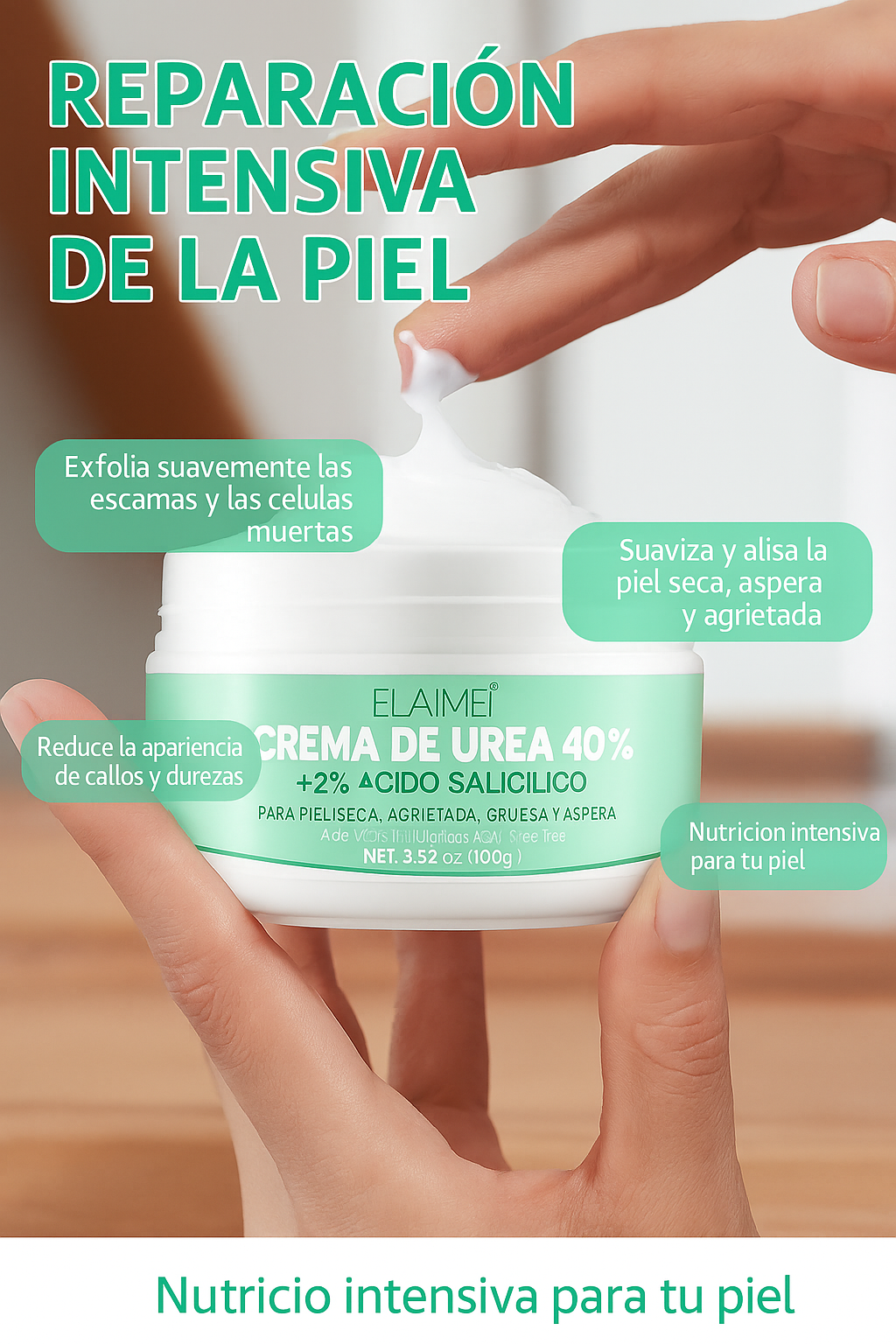 CREMA UREA AL 40% - MANOS Y PIES  AHORRA EL 50% en la 2 unidad