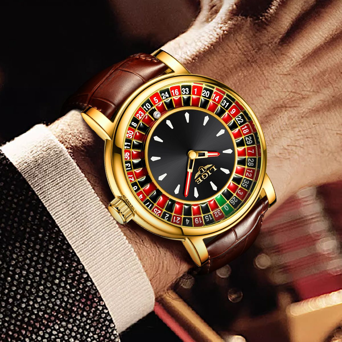 Reloj Lige Casino Estilo Inspirado en Jacob - Incluye estuche